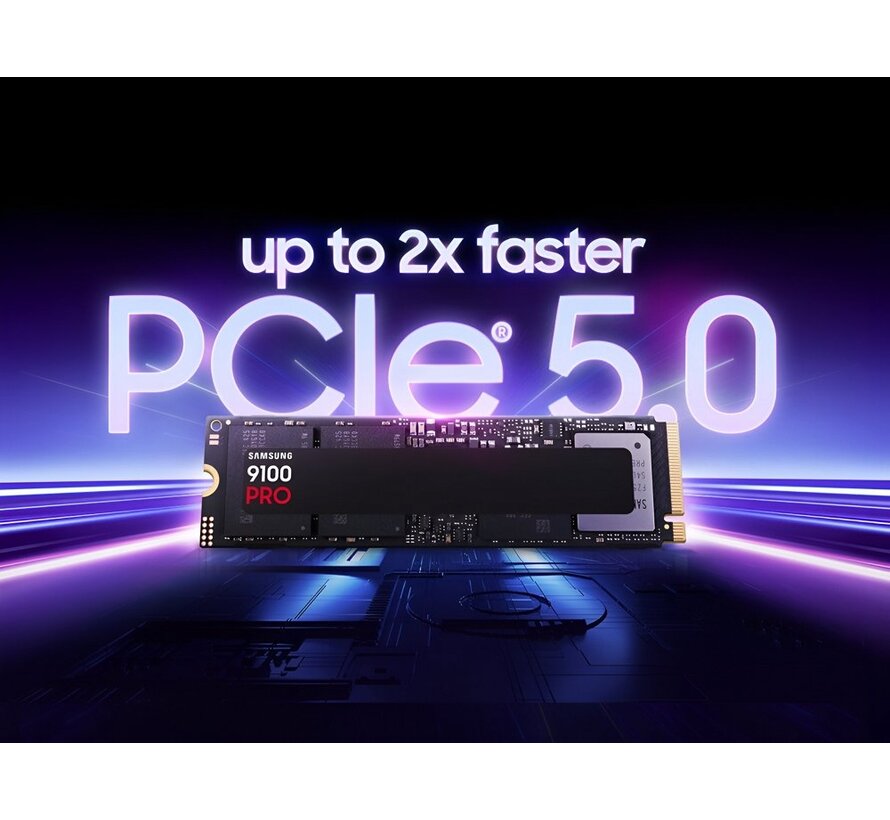 9100 PRO | 1TB NVMe SSD | M.2 | Gen5 | 14.700MB/s Lezen | 13.300MB/s Schrijven