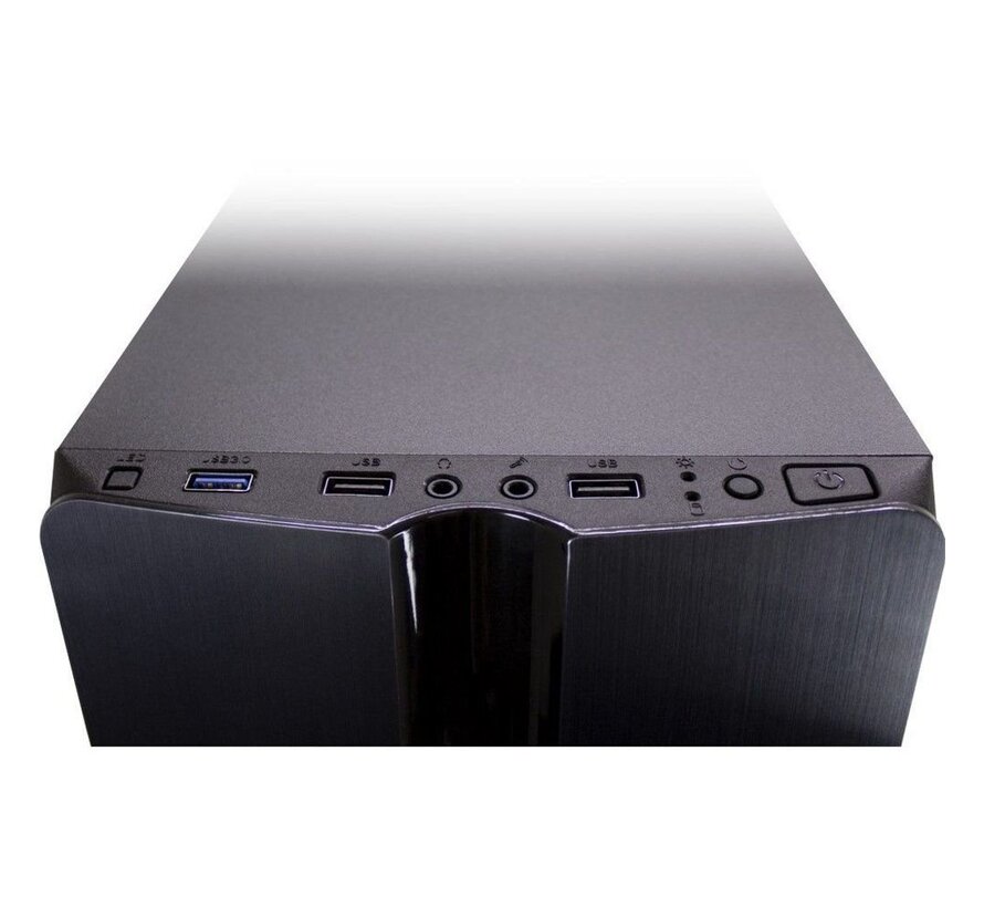 Thunder Blue Light | Midi Tower Case | Zwart | RENEWED (refurbished)