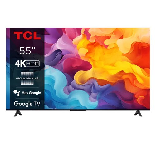 TCL 55P61B 55" | 4K Ultra HD LED Smart TV | Google TV | HDR10 | 60Hz | Wifi & Bluetooth