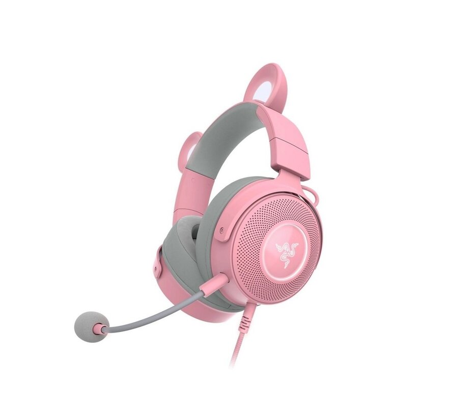 Kraken Kitty V2 Pro | Bedrade On-Ear USB Gaming Headset | Roze
