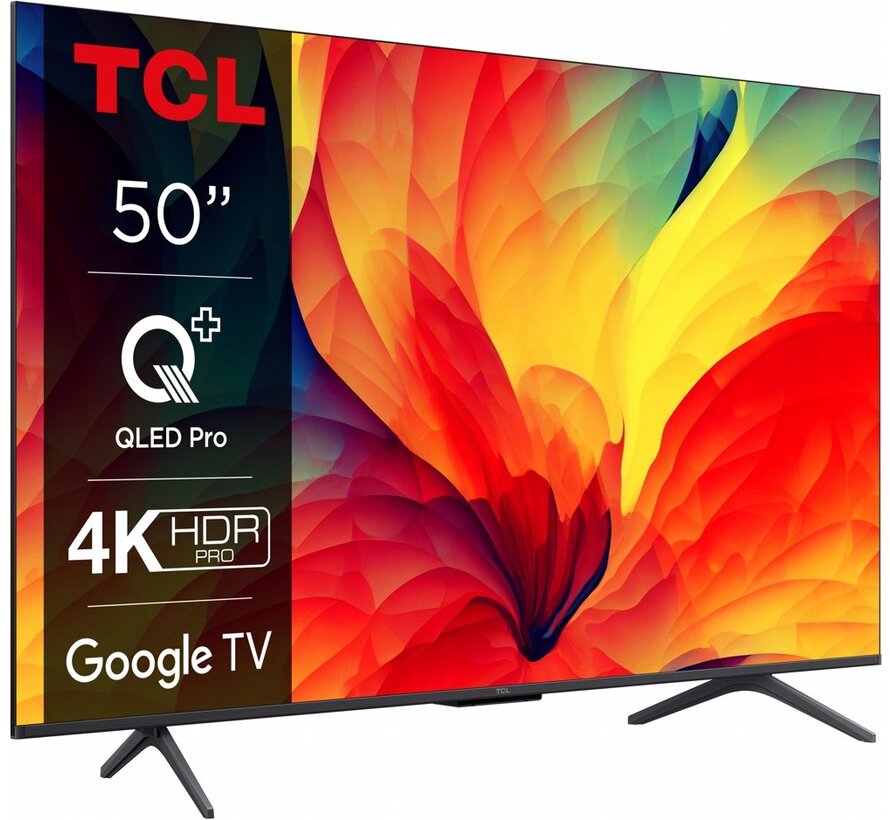 50QLED780 50'' | Ultra HD 4K | QLED Smart TV | Wifi & Google TV | Quantum Dot Kleursaturatie | HDR10 | 60Hz