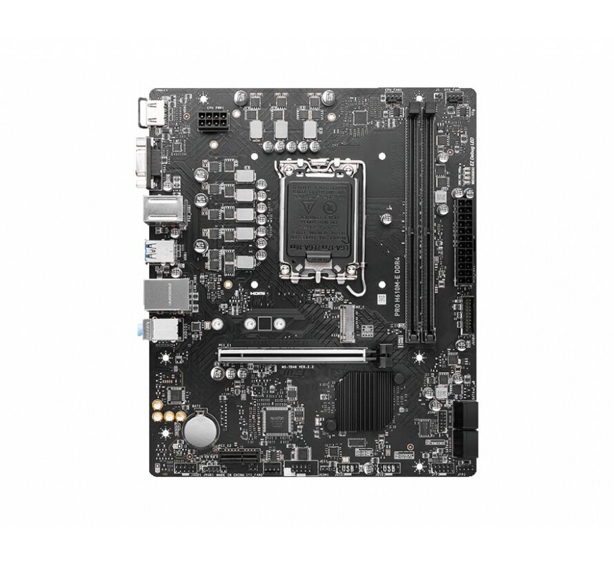 PRO H610M-E | Socket LGA 1700 | Intel H610 | 2xDDR4 | Micro-ATX | Moederbord