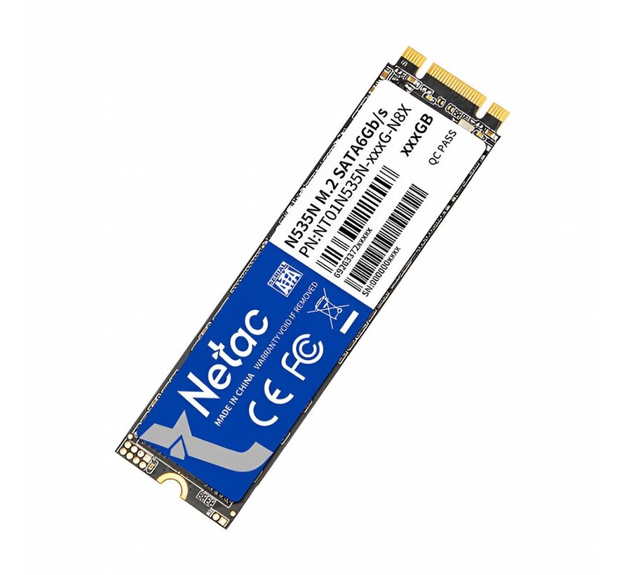 Netac | 128GB SATA SSD | mSATA | 530MB/s | BULK