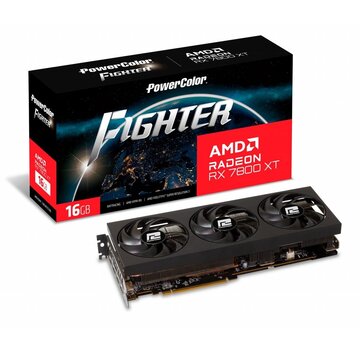 Powercolor PowerColor Radeon RX 7800XT | 16 GB GDDR6 VRAM | Videokaart | GPU | AMD