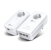 TP-Link TL-WPA8631P KIT | AV1300 Powerline Adapter Set | 1300 Mbps | Gigabit Ethernet | Wi-Fi AC1200 | Met Stopcontact | Wit