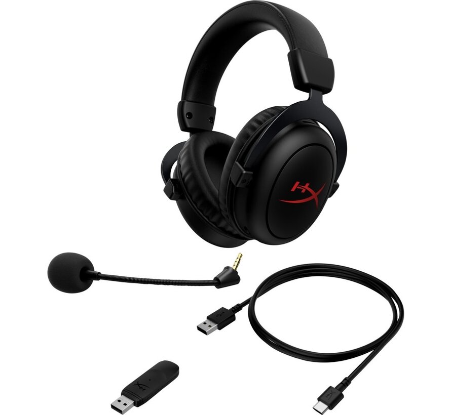 Cloud Core Wireless | Over-ear Gaming Headset | USB-A Receiver | Zwart