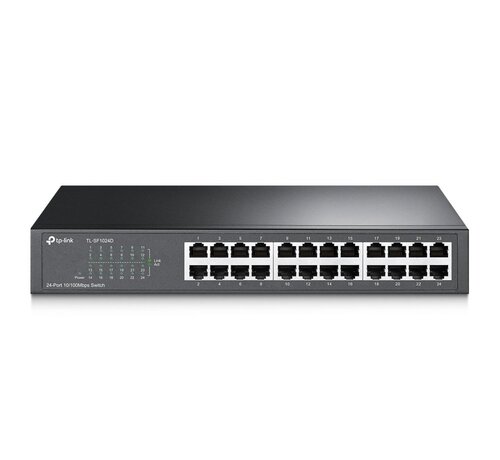 TP-Link TL-SF1024D | 24-poorts 10/100Mbps Unmanaged Switch | Auto MDI/MDIX | Energie-efficiënt | Rack-monteerbaar
