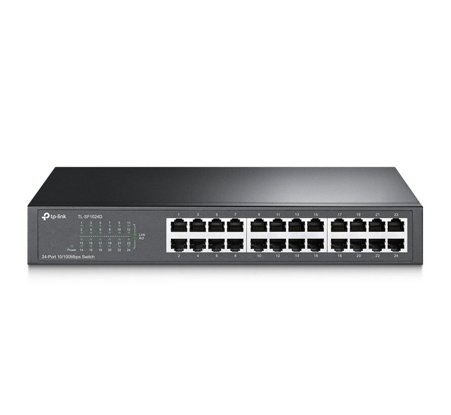 TL-SF1024D | 24-poorts 10/100Mbps Unmanaged Switch | Auto MDI/MDIX | Energie-efficiënt | Rack-monteerbaar