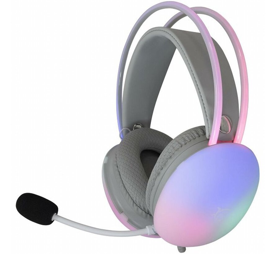 Firefly RGB | On-Ear Gaming Headset | 3,5mm Connector & USB-A | Wit