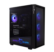 White Shark WARHEAD | Midi Tower Case | Inclusief 4 RGB Fans | Zwart