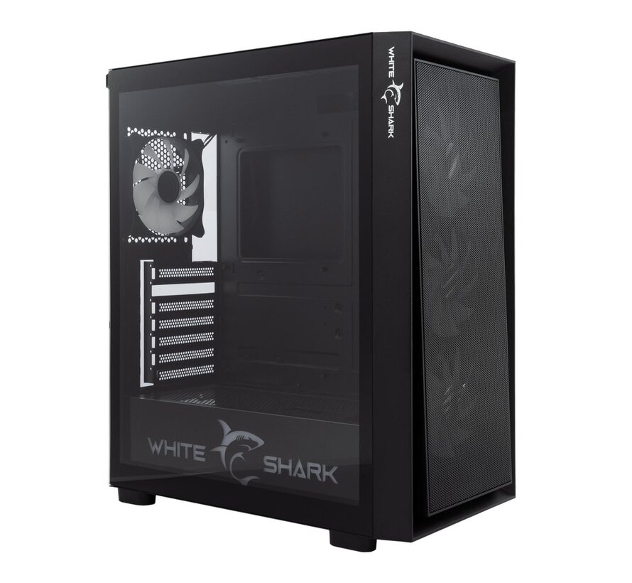 WARHEAD | Midi Tower Case | Inclusief 4 RGB Fans | Zwart