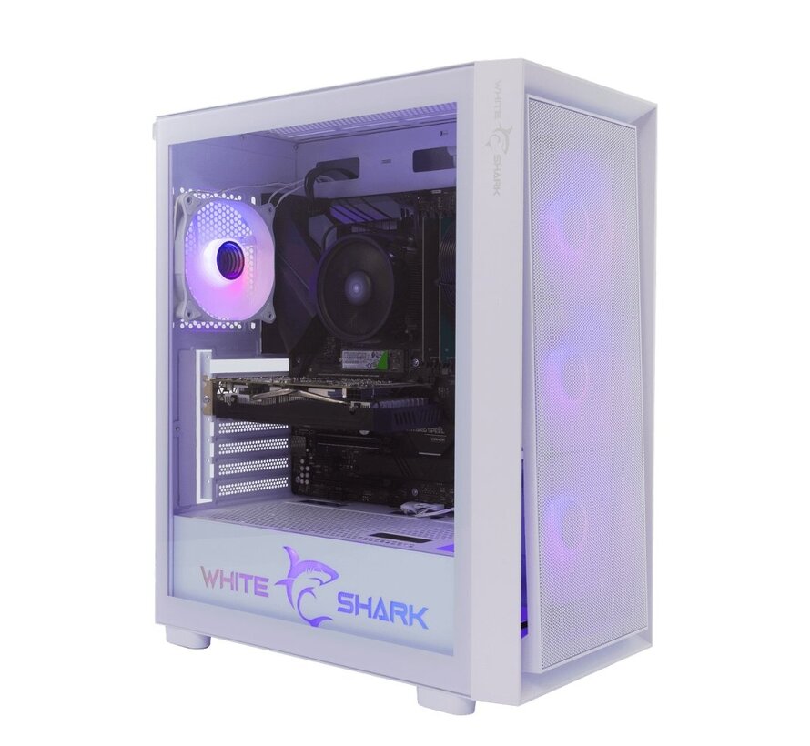 WARHEAD | Midi Tower Case | Inclusief 4 RGB Fans | Wit