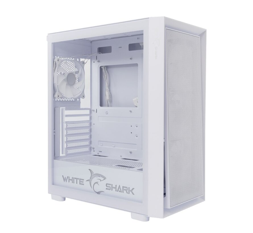 WARHEAD | Midi Tower Case | Inclusief 4 RGB Fans | Wit
