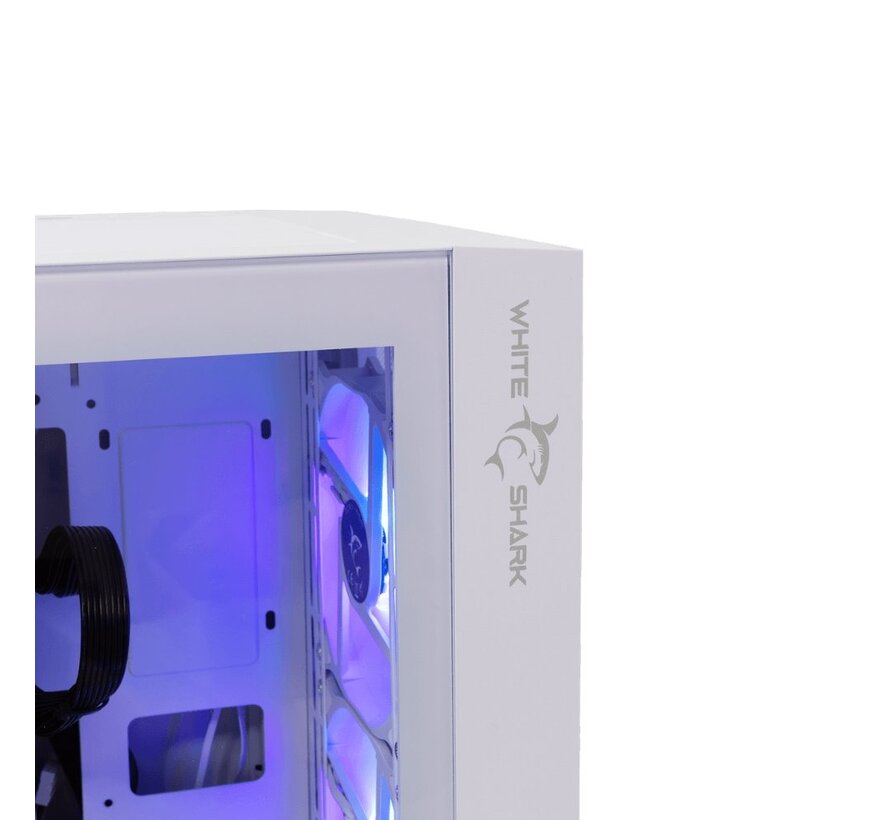 WARHEAD | Midi Tower Case | Inclusief 4 RGB Fans | Wit