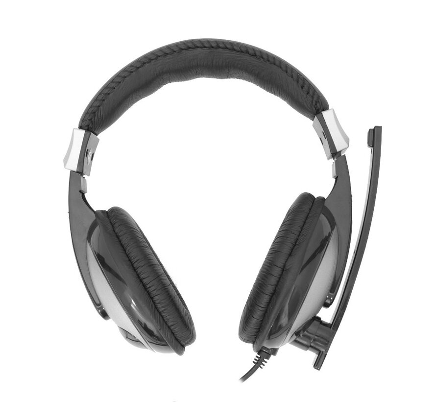 HS-302 | On-Ear Gaming Headset 3,5mm Connector | Zwart/Grijs