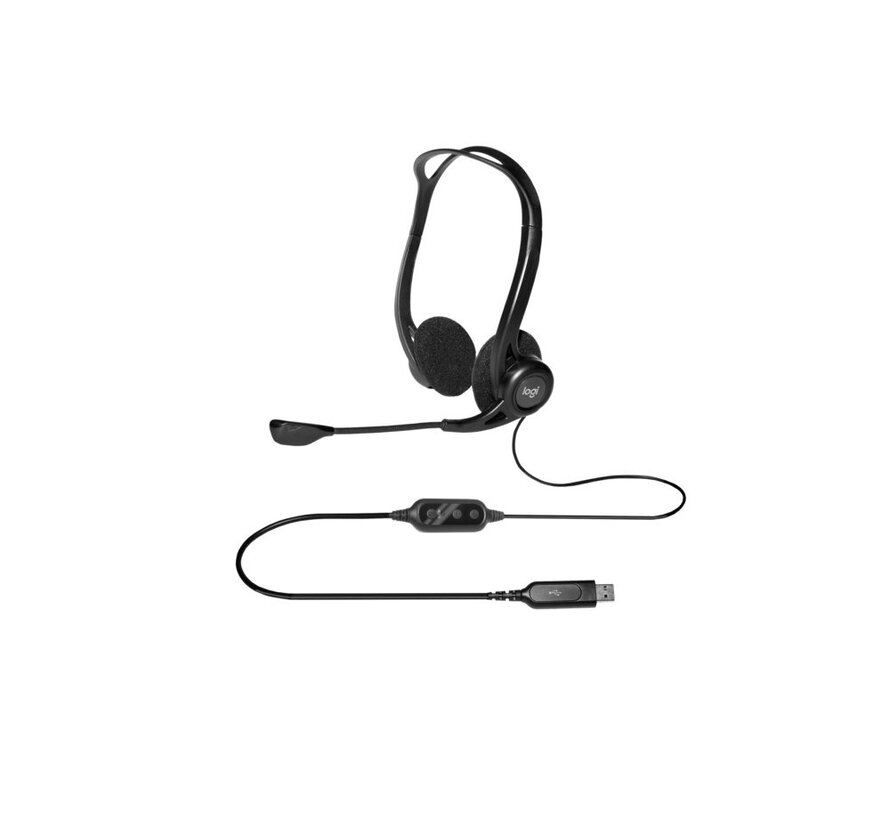 H960 | Bedrade On-ear Headset USB-A | Zwart