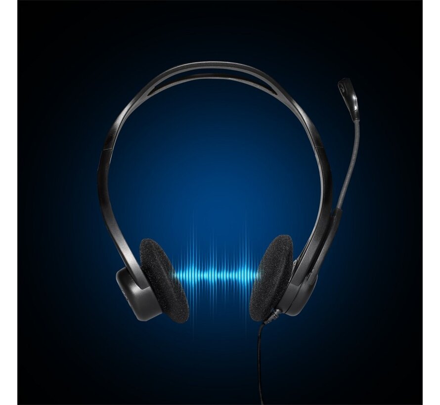 H960 | Bedrade On-ear Headset USB-A | Zwart
