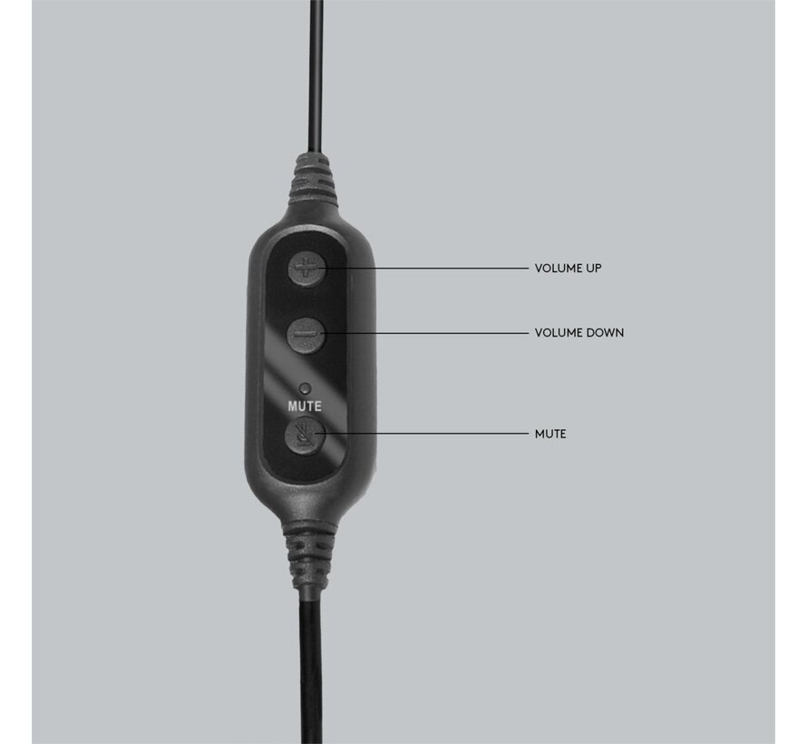 H960 | Bedrade On-ear Headset USB-A | Zwart