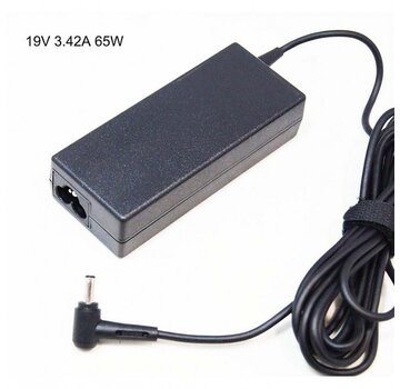 OEM 65W Adapter | Voor ASUS B400A | Center Pin (19V 3.42A) | Zwart