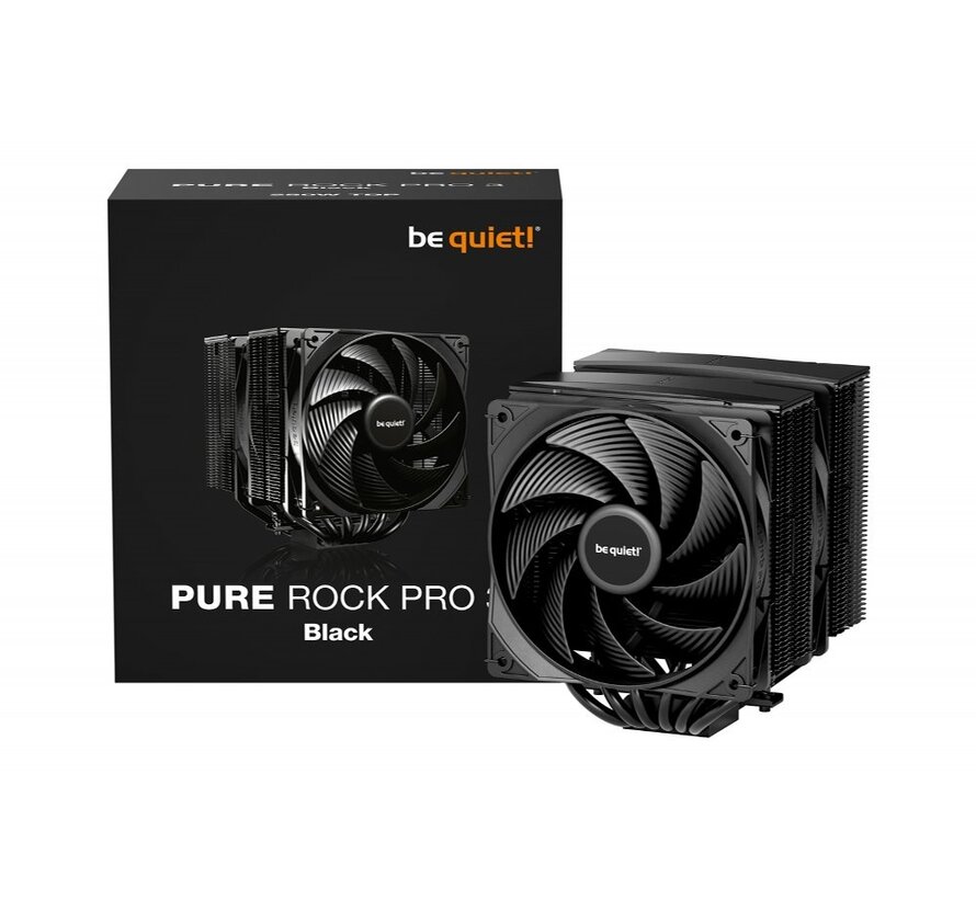 Pure Rock Pro 3 Black | 250W TDP | 155mm Hoogte | 120mm Fans | CPU Luchtkoeler