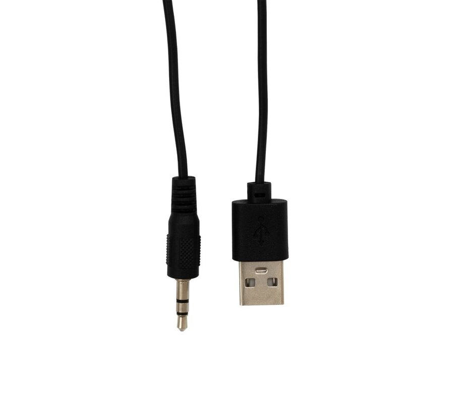 SEASHELL Rainbow | 2.0 Stereo Luidsprekerset USB | 2x3000mW | Zwart