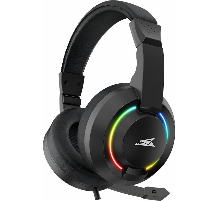 HYDRA RGB Rainbow | Gaming Headset 3,5mm & USB | Zwart