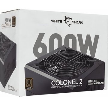 White Shark Colonel 2 | 600 Watt Bronze ATX PSU | Power Supply | Voeding