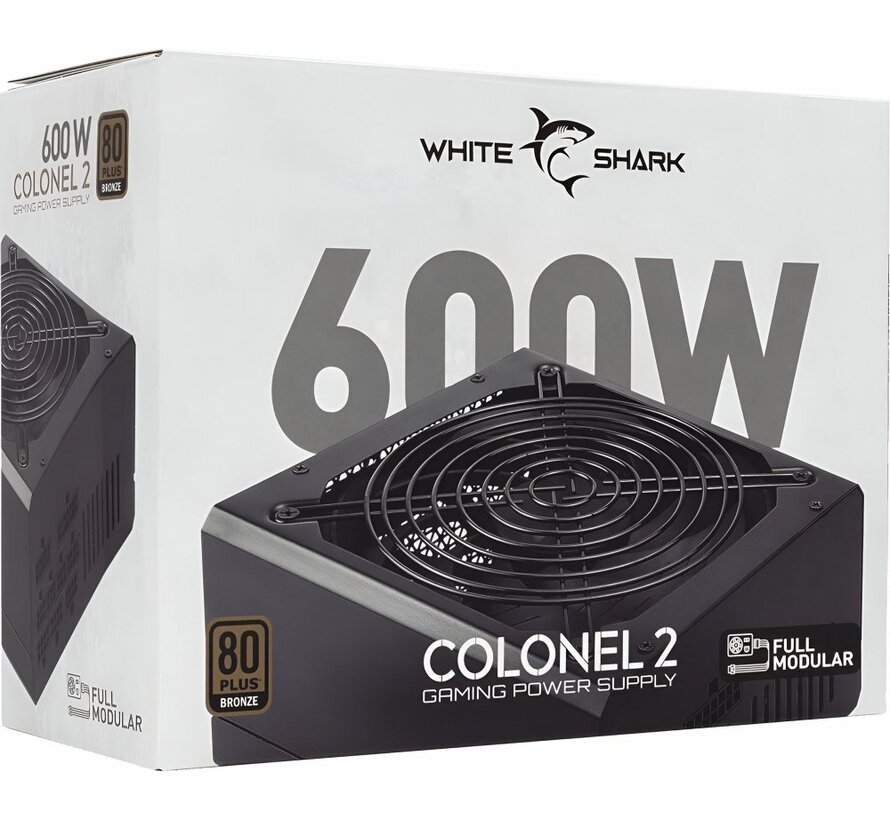 Colonel 2 | 600 Watt Bronze ATX PSU | Power Supply | Voeding