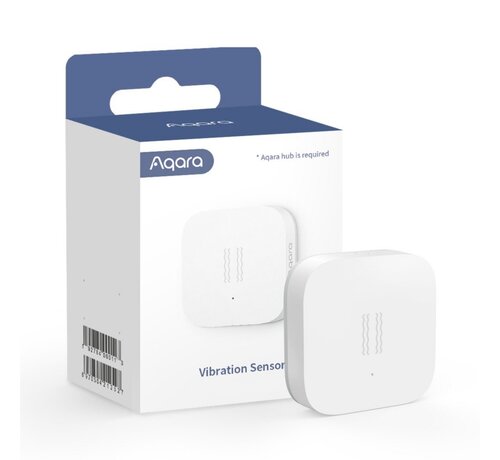 Aqara Vibratiesensor | Detecteert trillingen, kantelingen en bewegingen | Draadloos | Batterijgevoed (CR2032) | Zigbee 3.0 | Compatibel met HomeKit, A