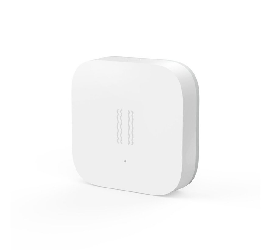 Vibratiesensor | Detecteert trillingen, kantelingen en bewegingen | Draadloos | Batterijgevoed (CR2032) | Zigbee 3.0 | Compatibel met HomeKit, A