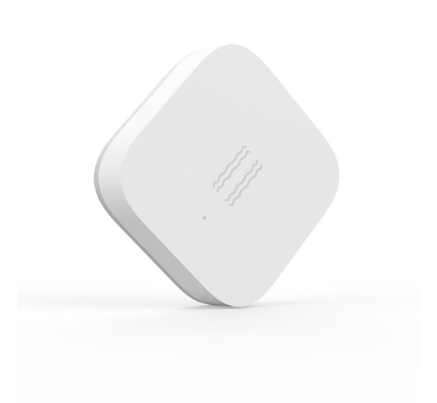 Vibratiesensor | Detecteert trillingen, kantelingen en bewegingen | Draadloos | Batterijgevoed (CR2032) | Zigbee 3.0 | Compatibel met HomeKit, A