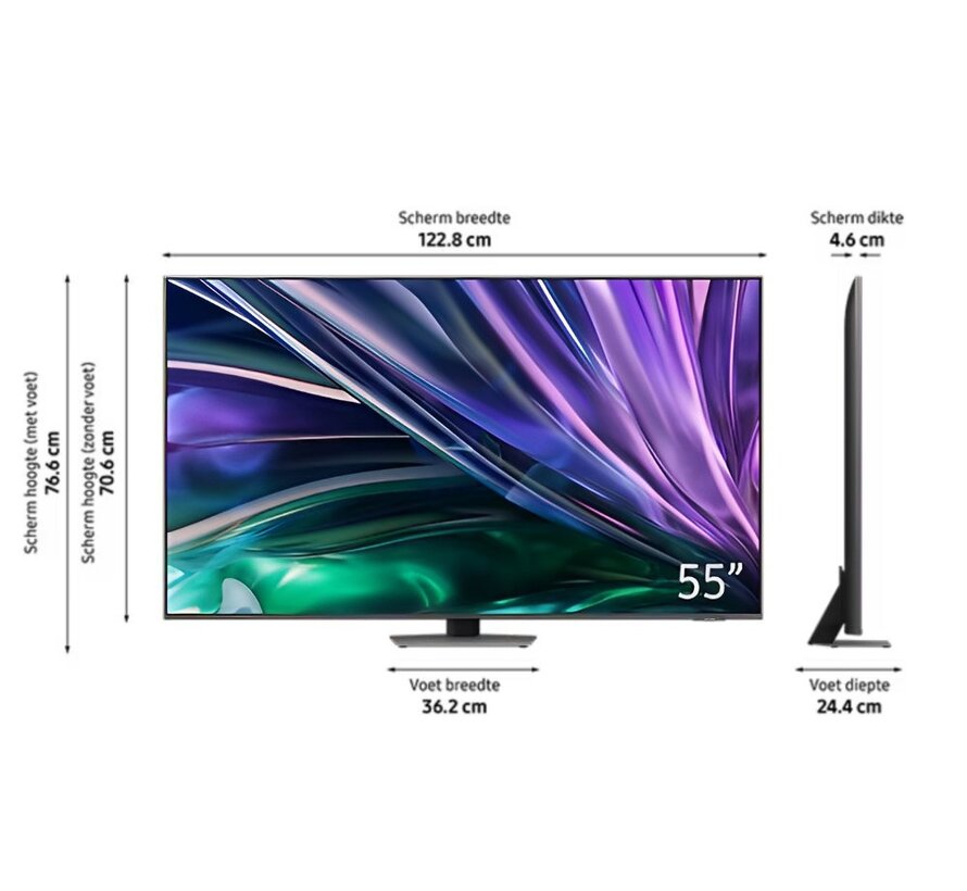 QE55QN88DBT | 55'' Ultra HD 4K | Neo QLED Smart TV met Tizen & HDR10+ | Local Dimming | Wifi | 100Hz | Open Box (refurbished)