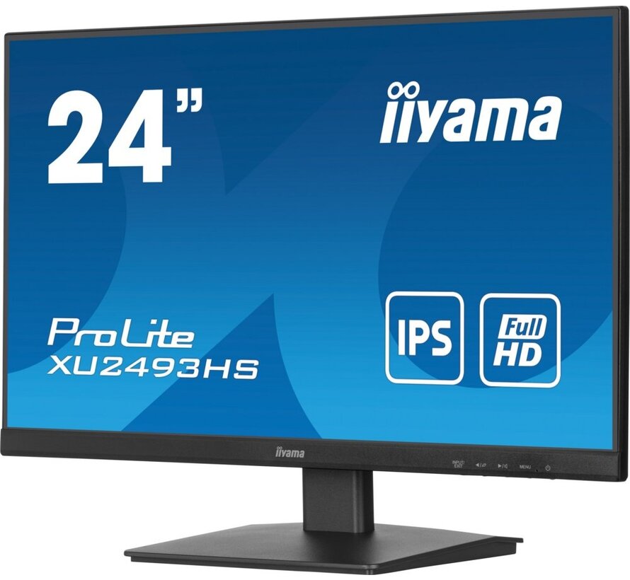 iiyama ProLite XU2493HS-B6 24'' | 1920x1080 IPS | 100Hz | 1ms MPRT | Randloos Design | Full HD Monitor | Open Box (refurbished)
