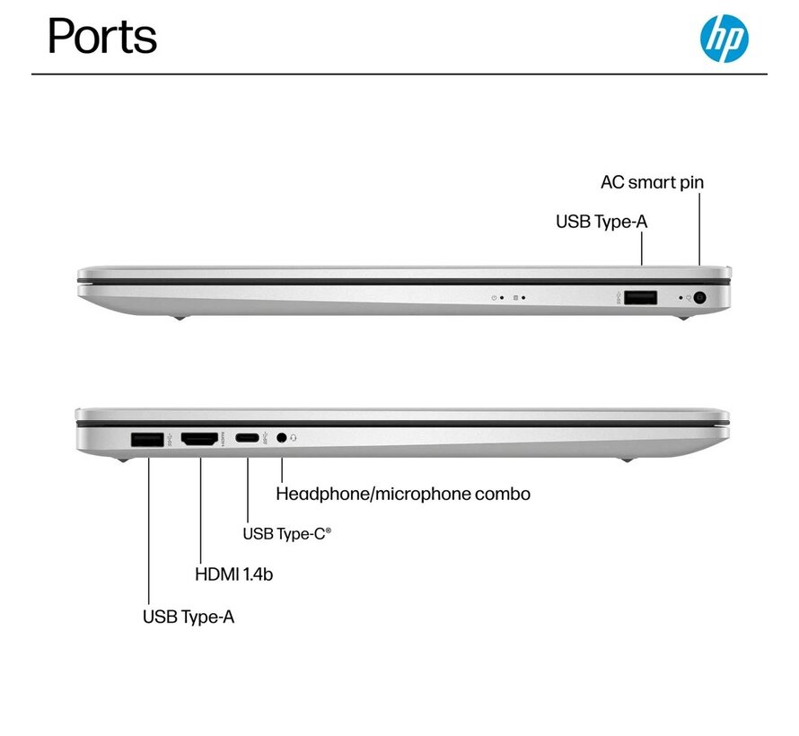 HP 17-cp3005dx | 17.3" Full HD IPS | AMD Ryzen 5 7430U | 16GB RAM | 512GB SSD | Windows 11 Home