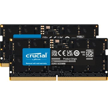 Crucial | 32GB 2x16GB DDR5 | 5600MHz | SODIMM | CL46 | Geheugenmodule | RAM