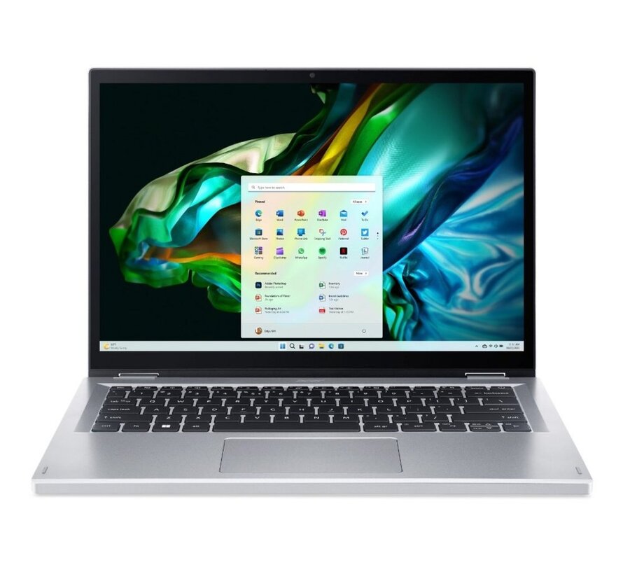 Aspire 3 Spin | 14'' WUXGA Touch (1920x1200) | Intel Core i3-N305 | 8GB DDR5 | 256GB SSD | Windows 11 Home In S Mode