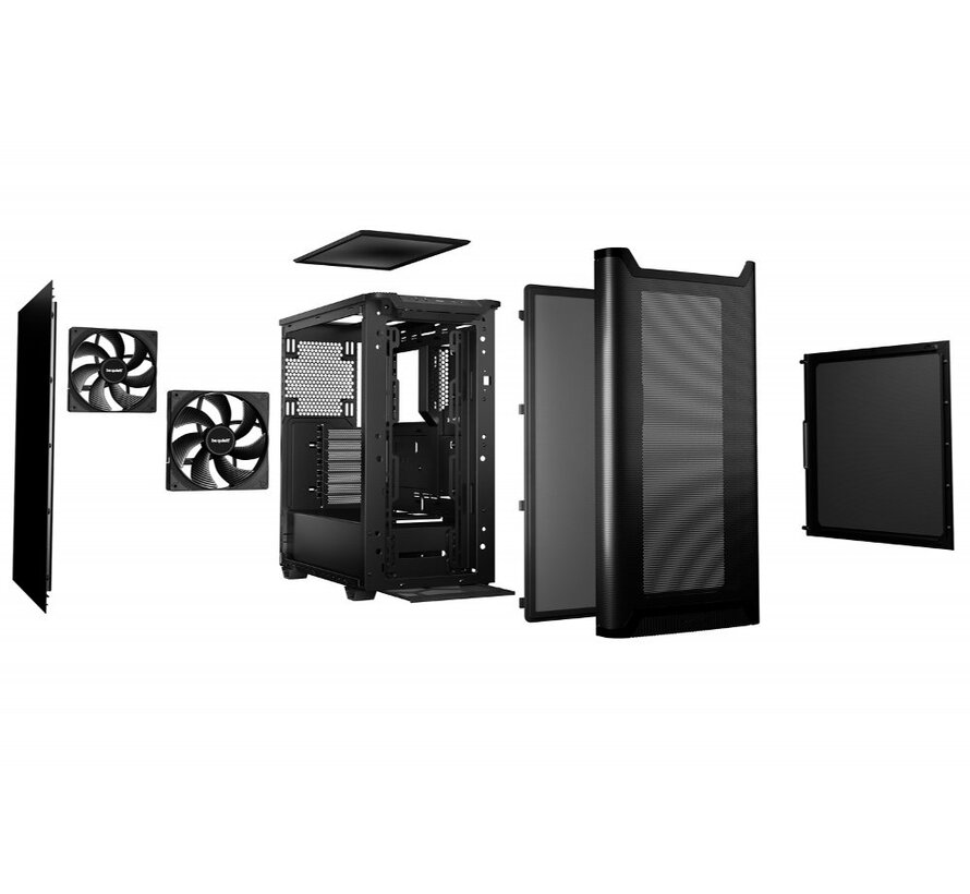 PURE BASE 501 Airflow Mesh | Midi Tower Case | Zwart