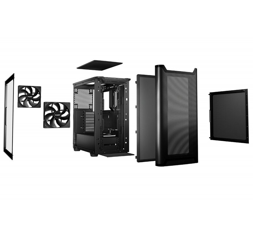 PURE BASE 501 Airflow Window | Midi Tower Case | Zwart