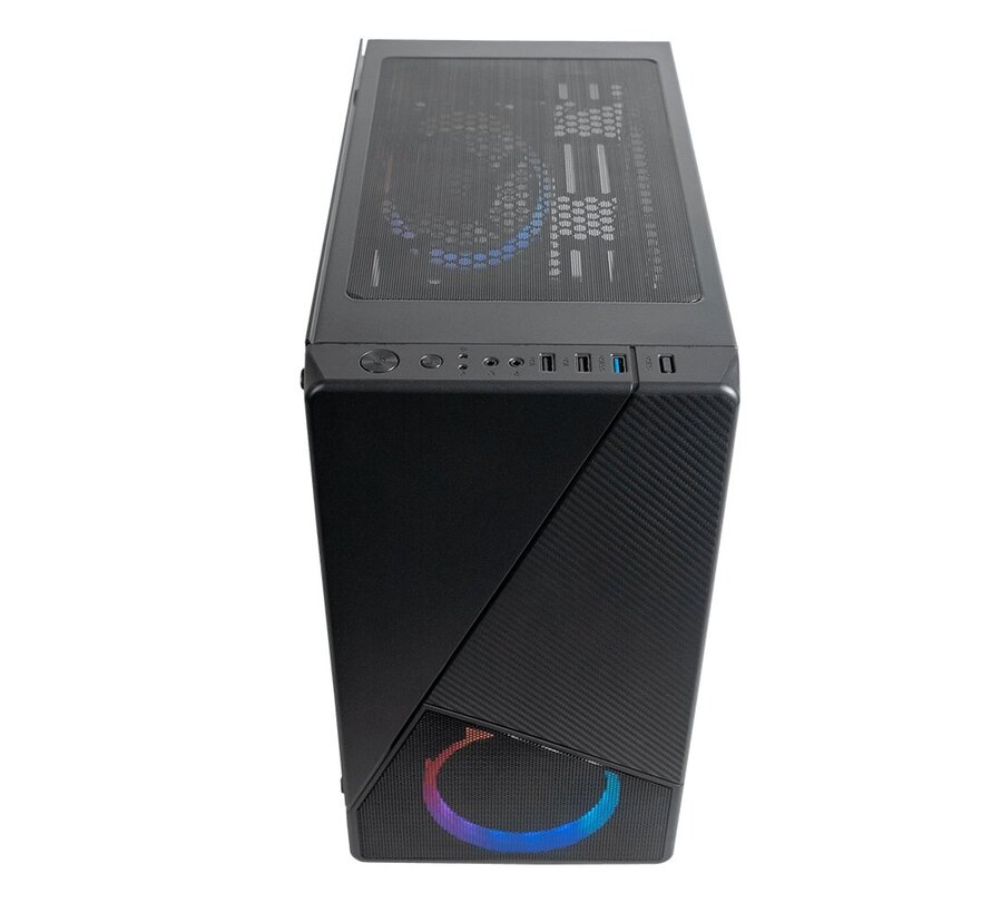 Noir 130 RGB | Micro Tower Case | Zwart | Open Box (refurbished)