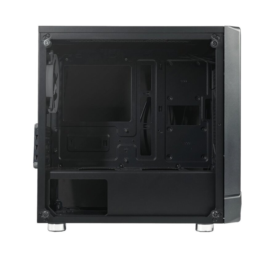 Noir 130 RGB | Micro Tower Case | Zwart | Open Box (refurbished)