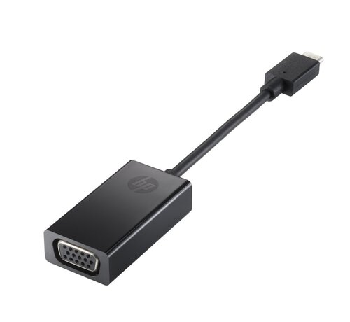 Hewlett Packard HP N9K76AA | USB-C naar VGA Adapter | 1080p Ondersteuning | Plug & Play | Zilver