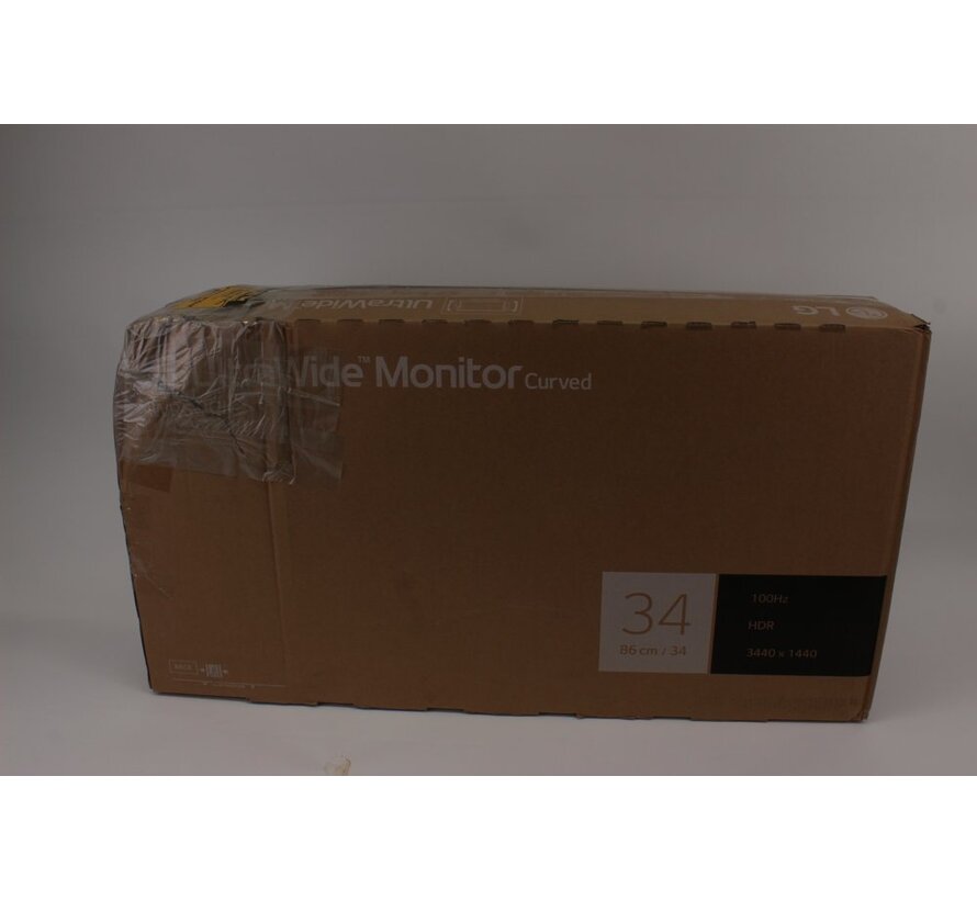 34WR50QK-B | 34" UltraWide (3440x1440) | 100Hz | DisplayPort & 2x HDMI | Zwart | Open Box (refurbished)