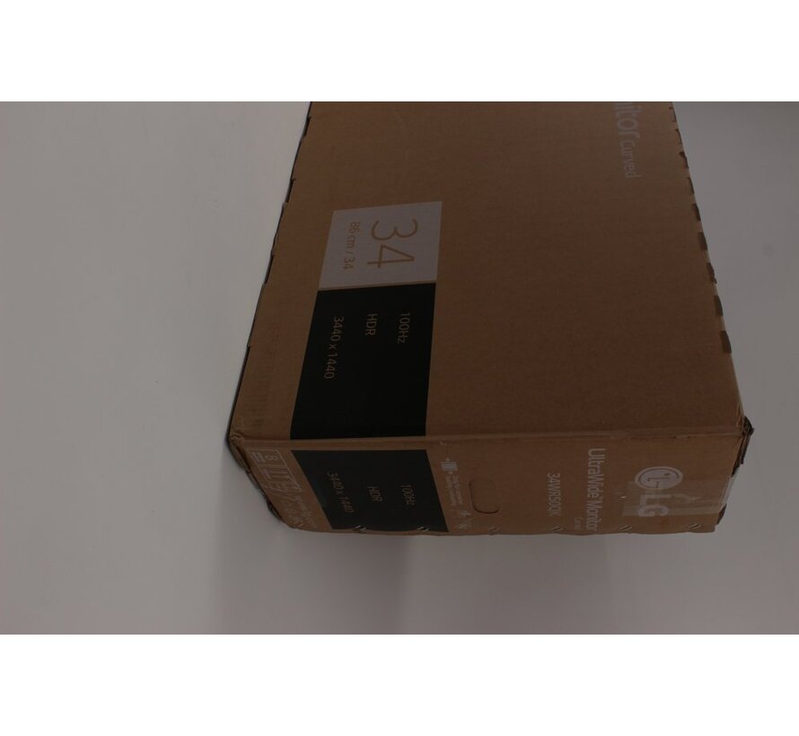 34WR50QK-B | 34" UltraWide (3440x1440) | 100Hz | DisplayPort & 2x HDMI | Zwart | Open Box (refurbished)