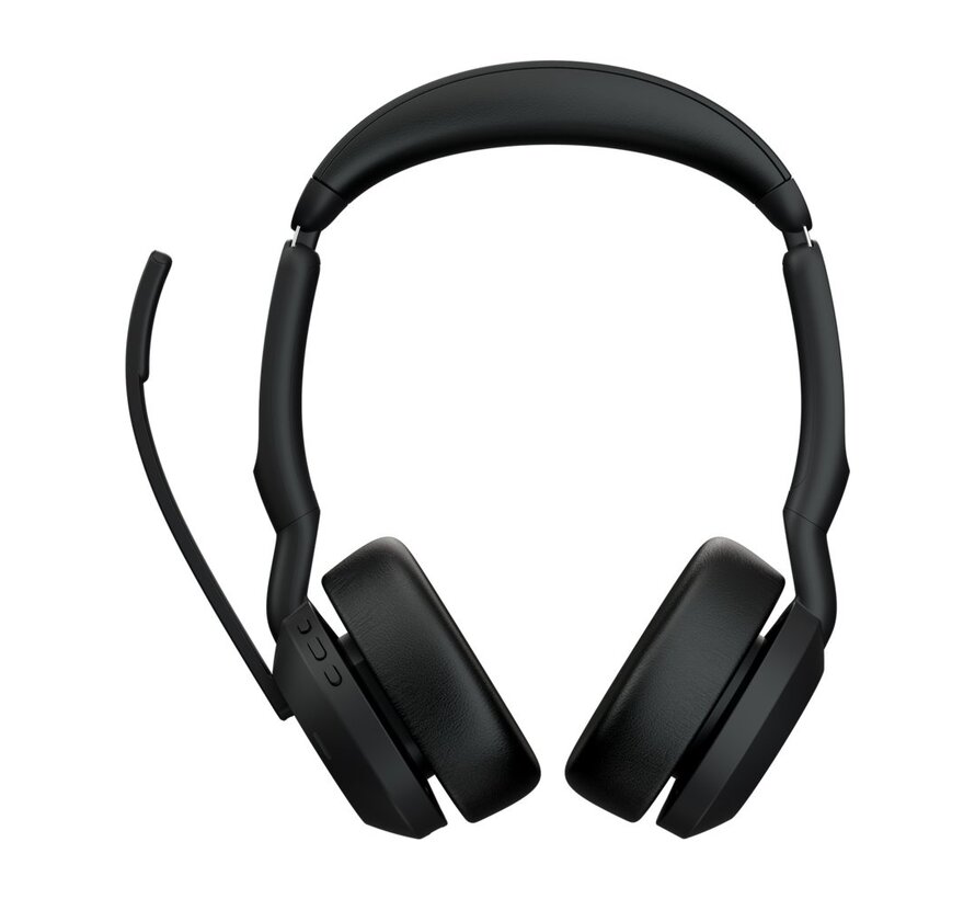 Evolve2 55 MS Stereo | Bluetooth & USB-A Headset | Met Oplaadhouder | Zwart | Voor Kantoor & Callcenter