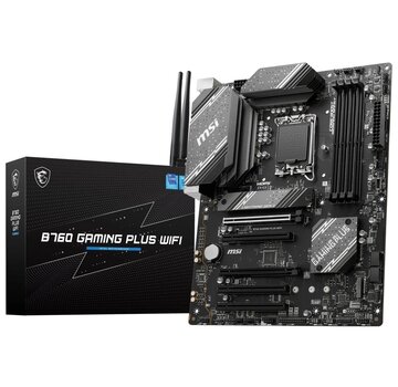 MSI B760 GAMING PLUS WIFI | Socket LGA 1700 | Intel B760 | 4xDDR5 | ATX | Moederbord