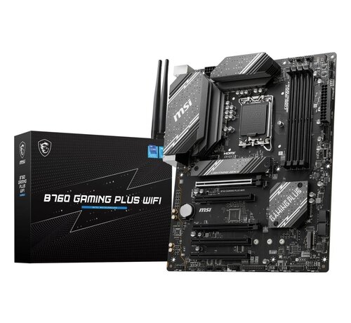 MSI B760 GAMING PLUS WIFI | Socket LGA 1700 | Intel B760 | 4xDDR5 | ATX | Moederbord