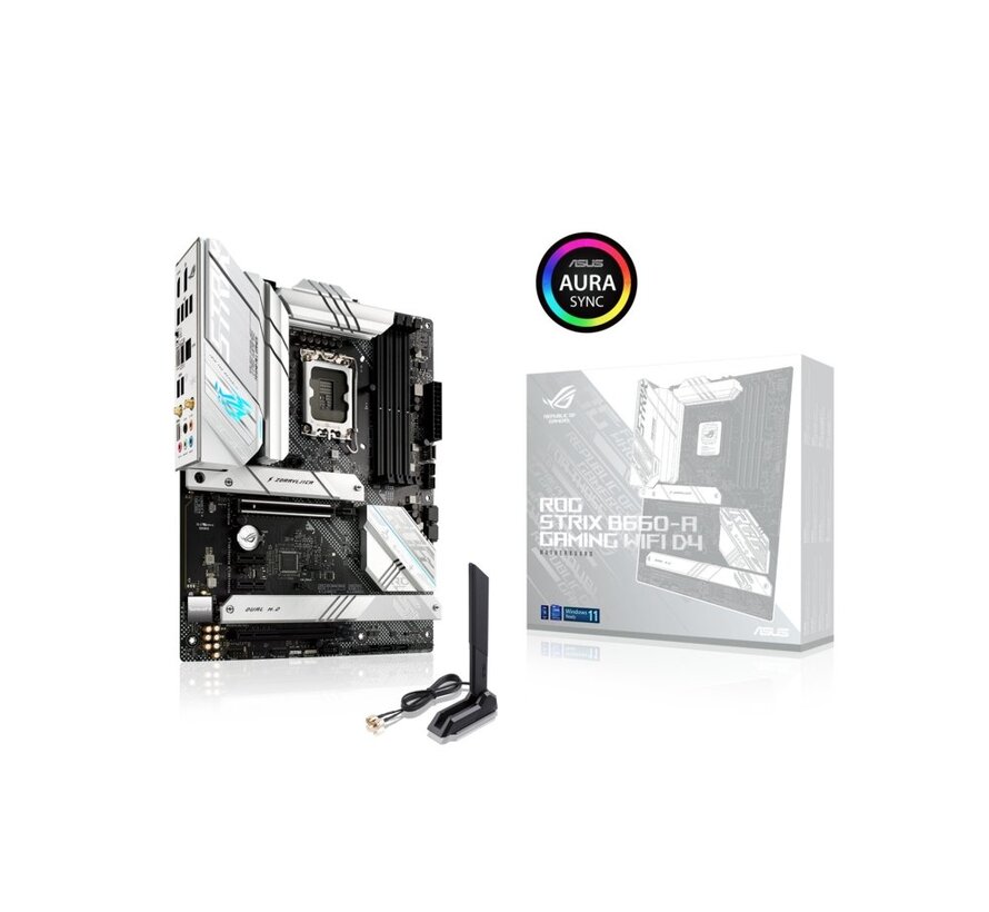 ASUS ROG STRIX B660-A GAMING WIFI D4 | Socket LGA 1700 | Intel B660 | 4xDDR4 | ATX | Moederbord