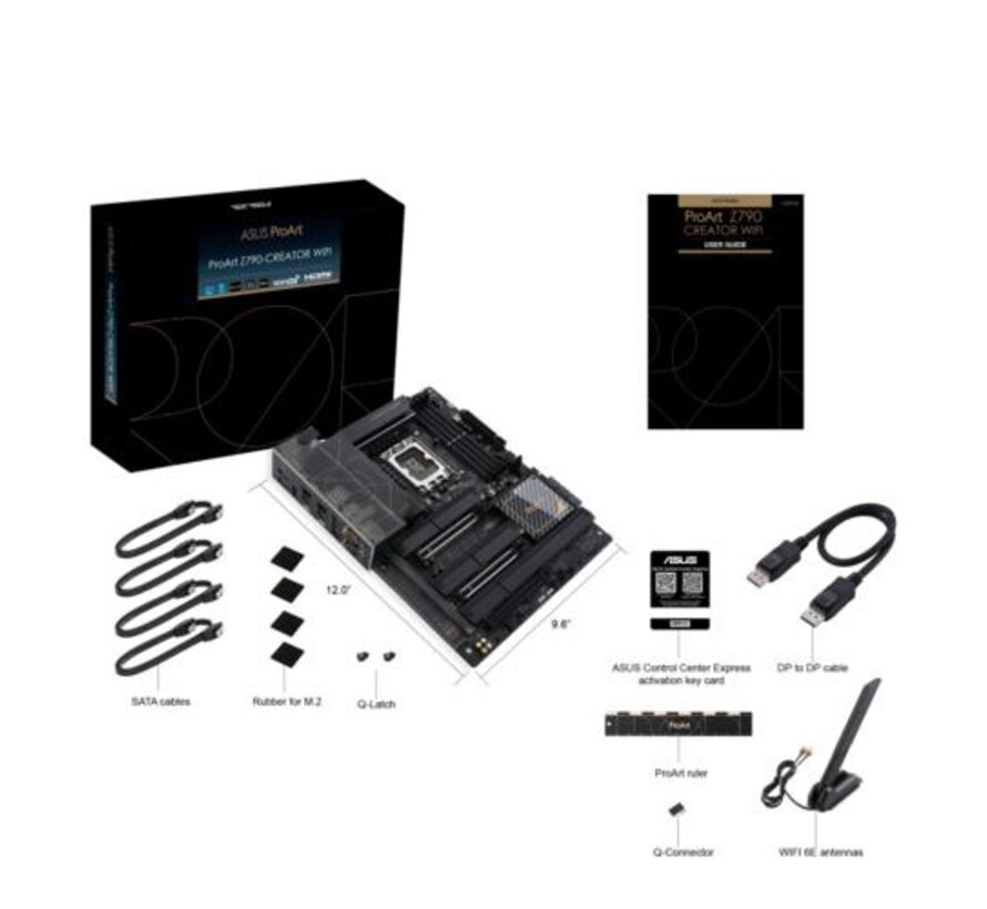 ASUS PROART Z790-CREATOR WIFI | Socket LGA 1700 | Intel Z790 | 4xDDR5 | ATX | Moederbord