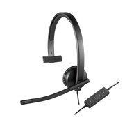 Logitech H570e | Bedrade On-ear Mono Headset | USB-A | Zwart