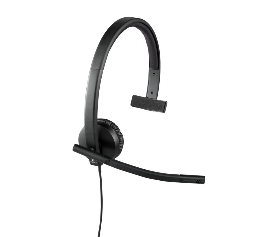 H570e | Bedrade On-ear Mono Headset | USB-A | Zwart